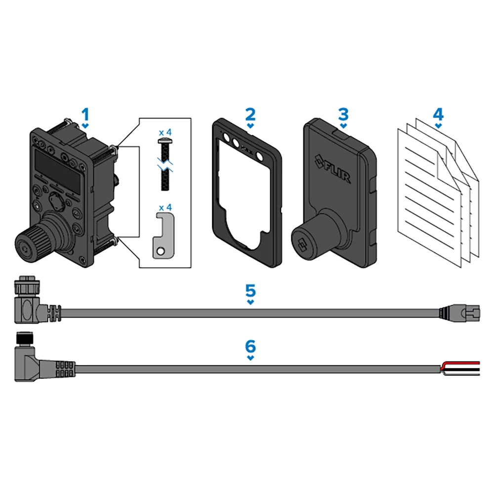 FLIR JCU-4 KIT including suncover, cable, and Mounting kit - immagine 2
