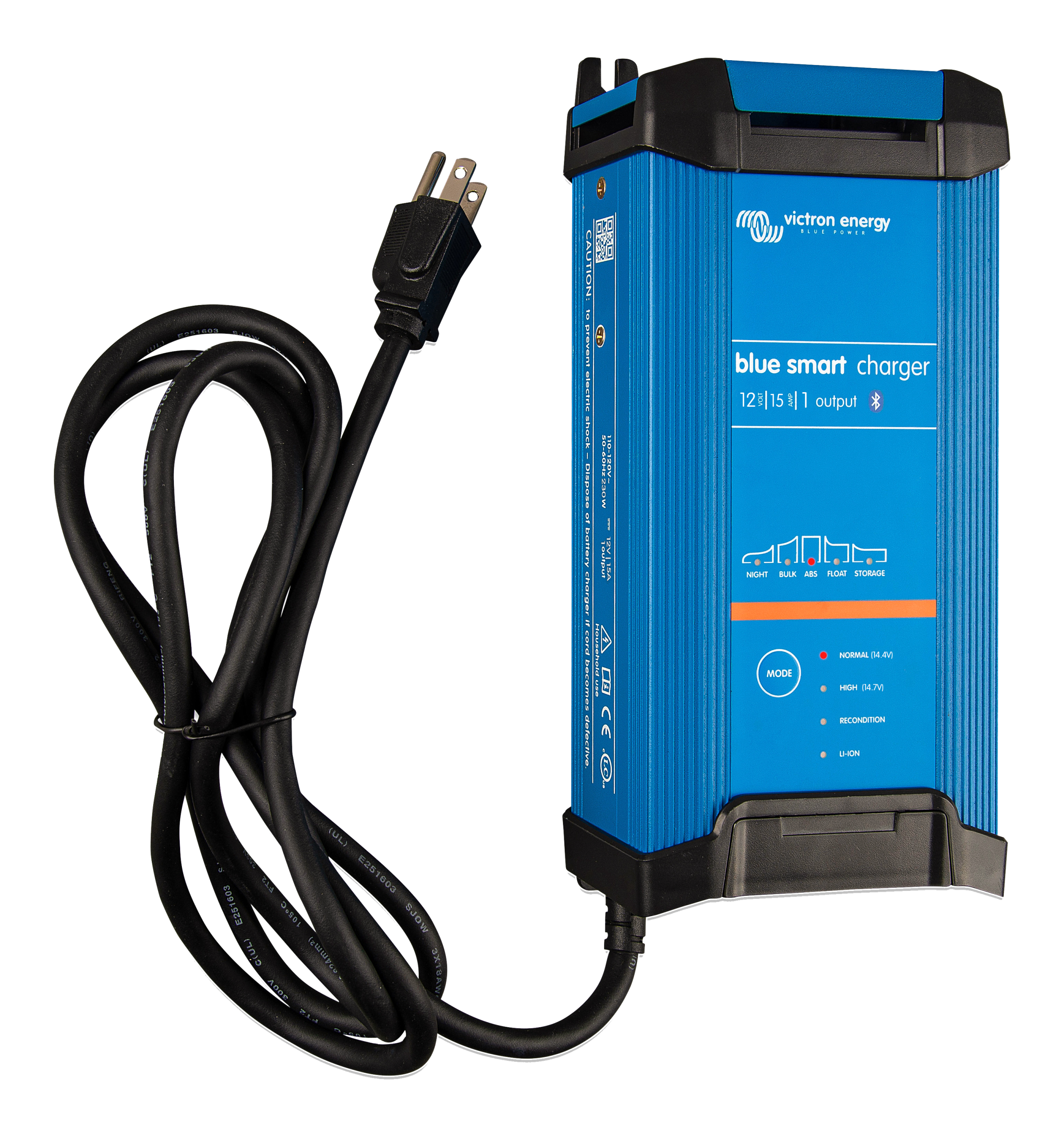 Victron Energy Blue Smart IP22 Charger 12/20(3) 120V NEMA 5-15